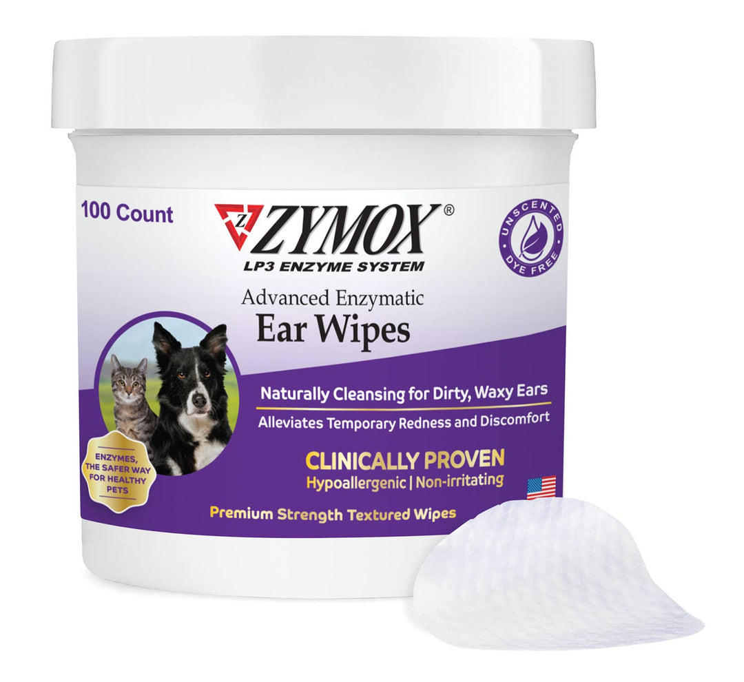 Zymox Advanced Enzymatic Ear Wipes 6oz 100ct