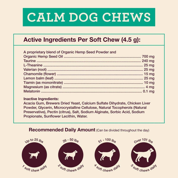 Hemp Well Calm Dog Soft Chews 60ct