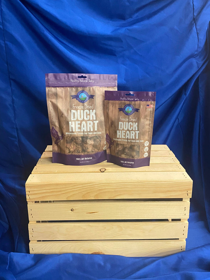 Freeze Dried Duck Heart: 3oz