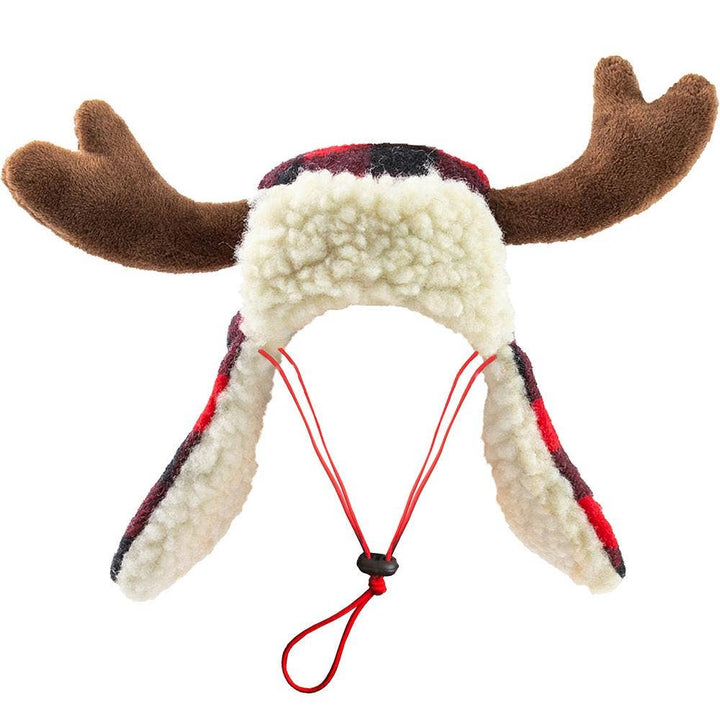 Buffalo Check Antler Hat with SnugFit®: Medium