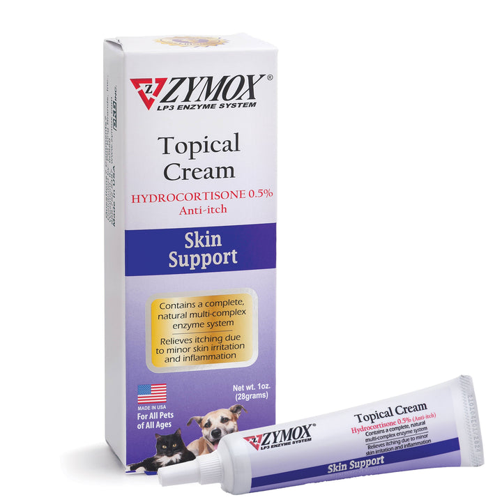 Zymox Cream w/ .5% hydrocortisone - 1 oz. tube