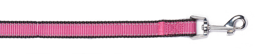 Reflective Poly Leash: Pink / 3/8"