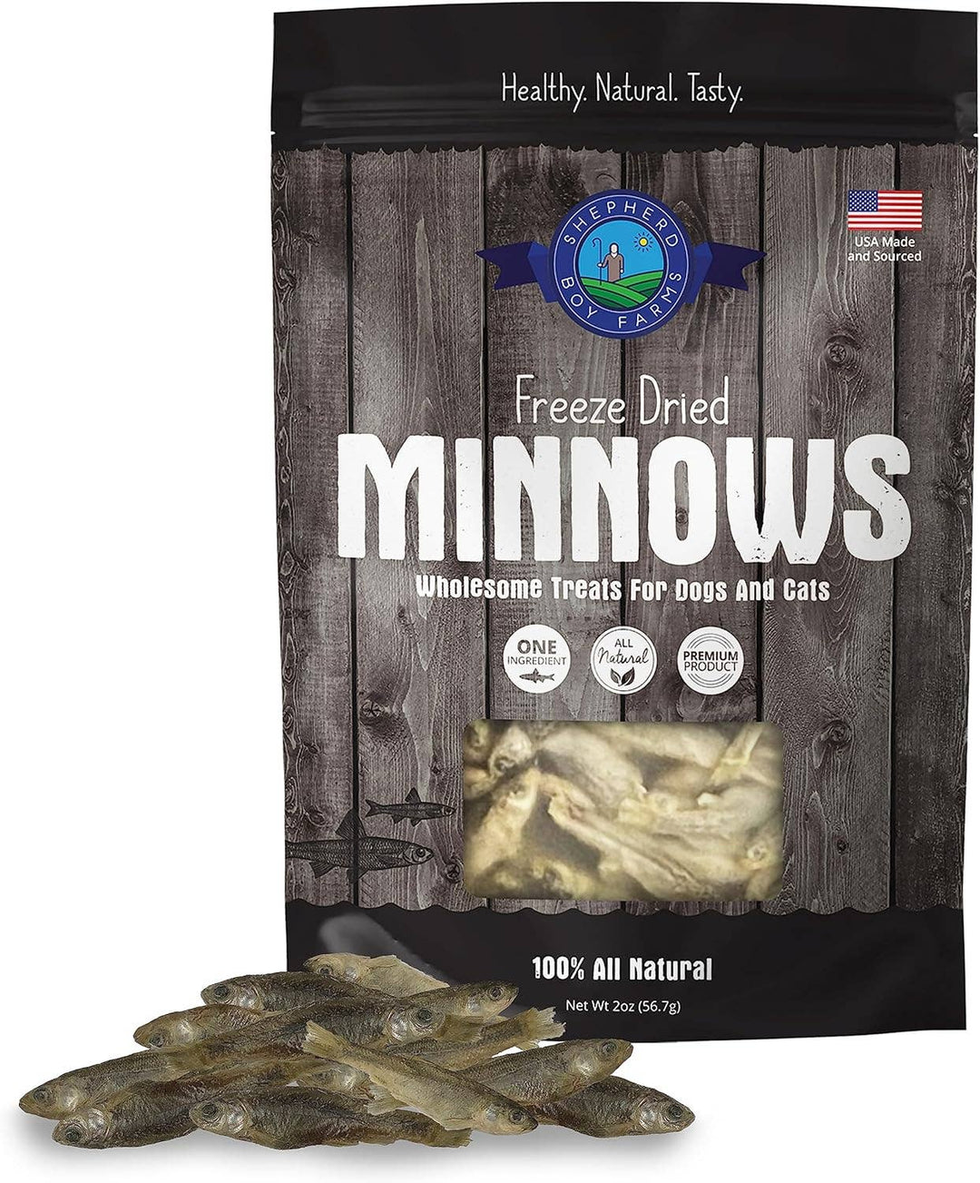 Freeze Dried Minnow Treats: 2oz