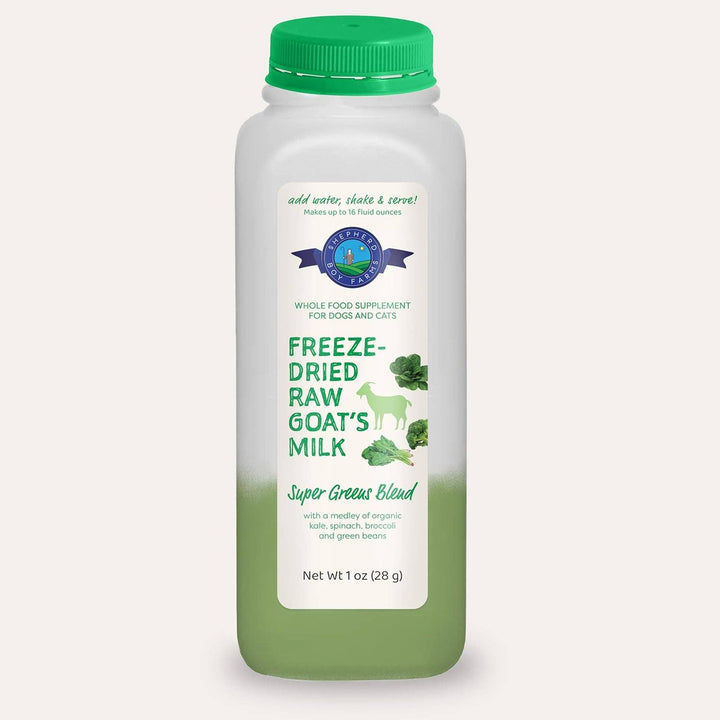 Freeze-Dried Raw Goat Milk Topper- Super Greens