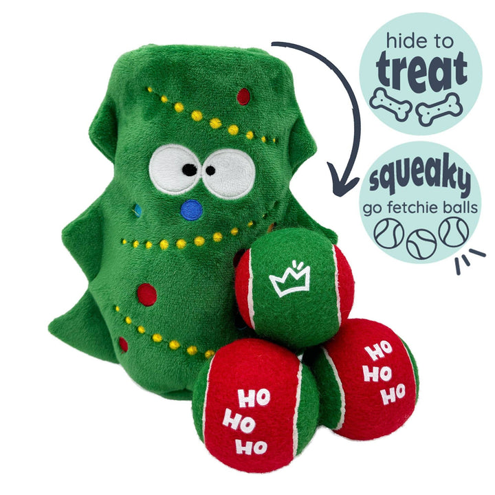 Squeak 'n Peek Christmas Tree Dog Toy: One Size