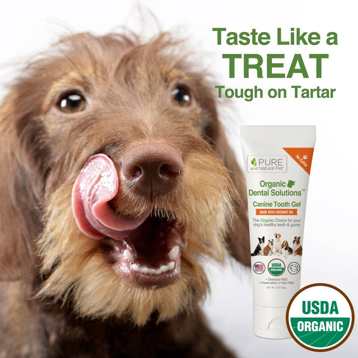 Pure & Natural Pet Organic Dental Tooth Gel Sweet Potato Cinnamon