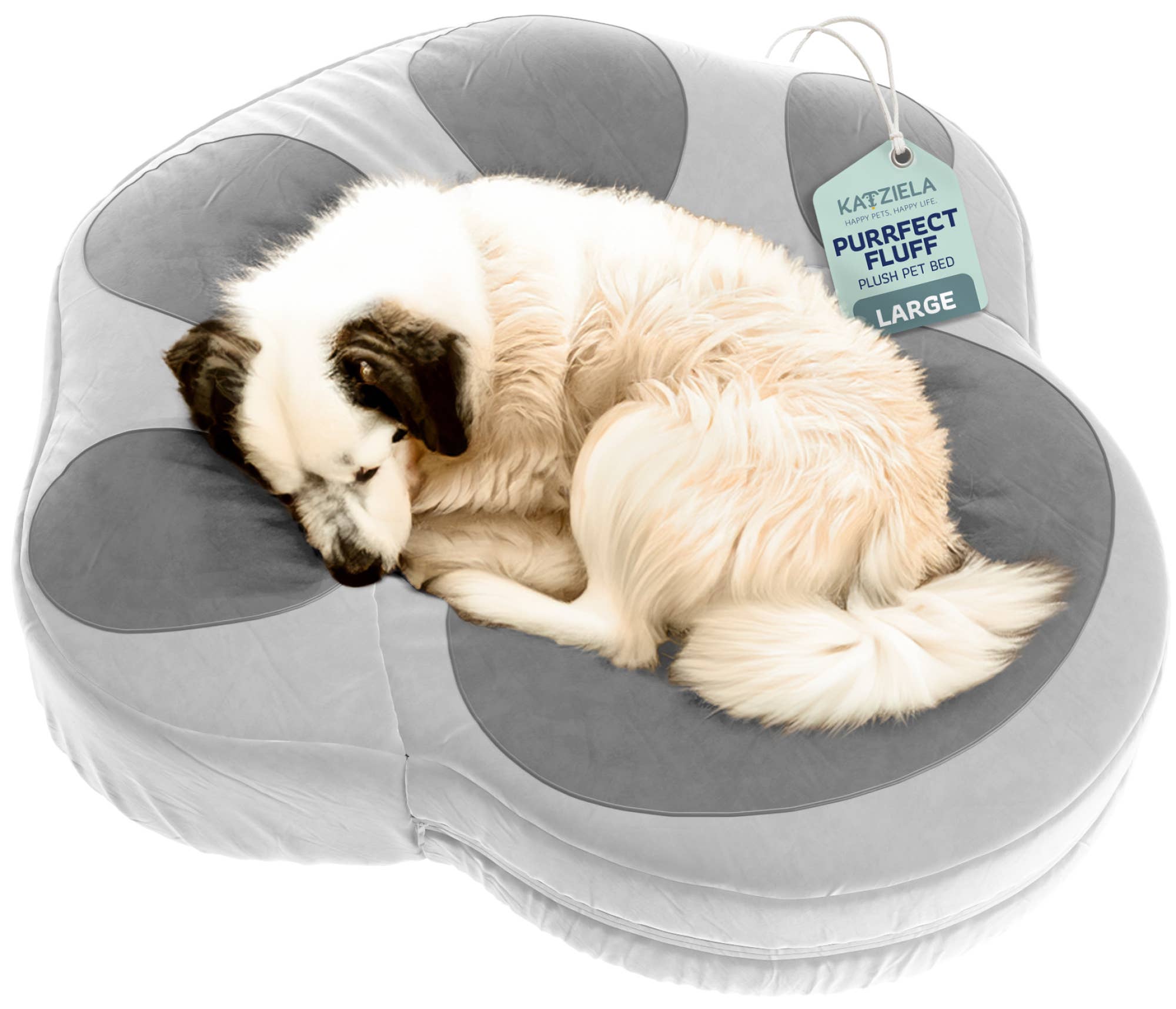 Paw shaped dog bed best sale