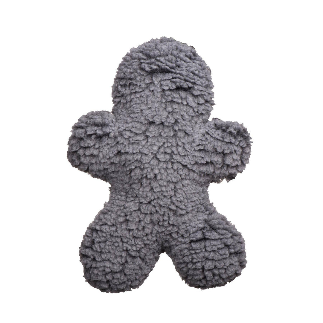 HuggleFleece® Man Plush Dog Toy: Gray