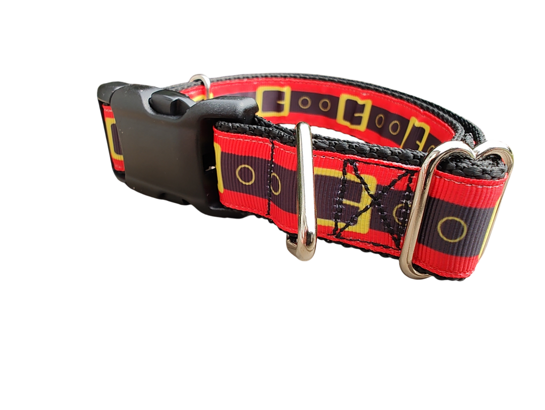 Collar - Santa Belt Christmas Med