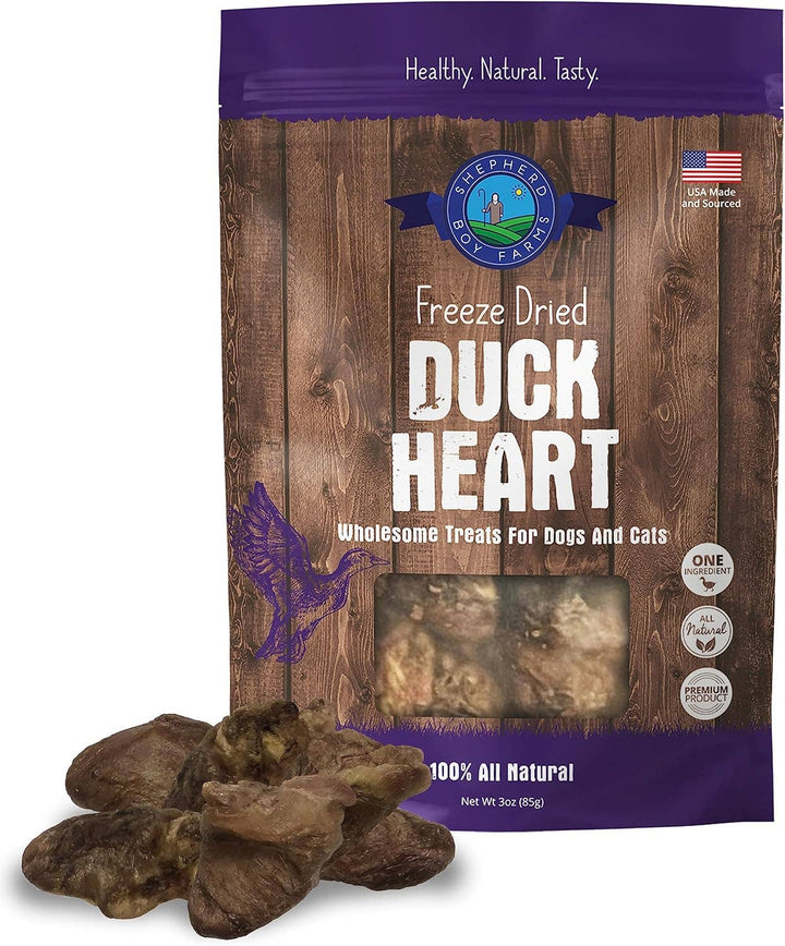 Freeze Dried Duck Heart: 3oz