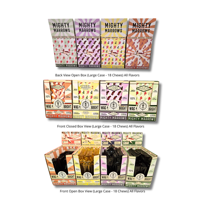 Mighty Marrows Collagen Dental Chew - Spirulina Beef - SM/LG: Large