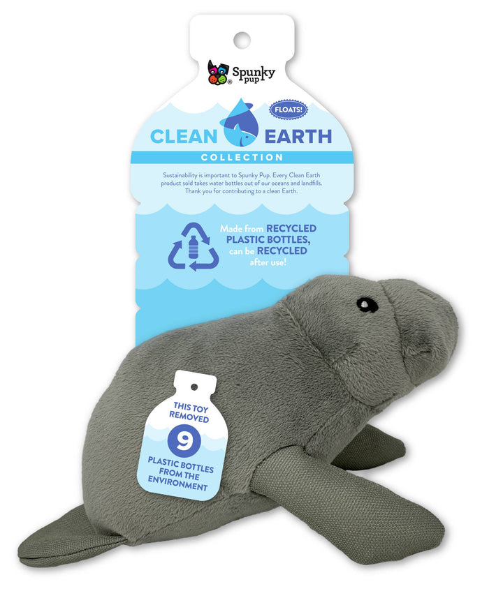Clean Earth Recycled Plush Toys - 100% Sustainable: Large / Manatee