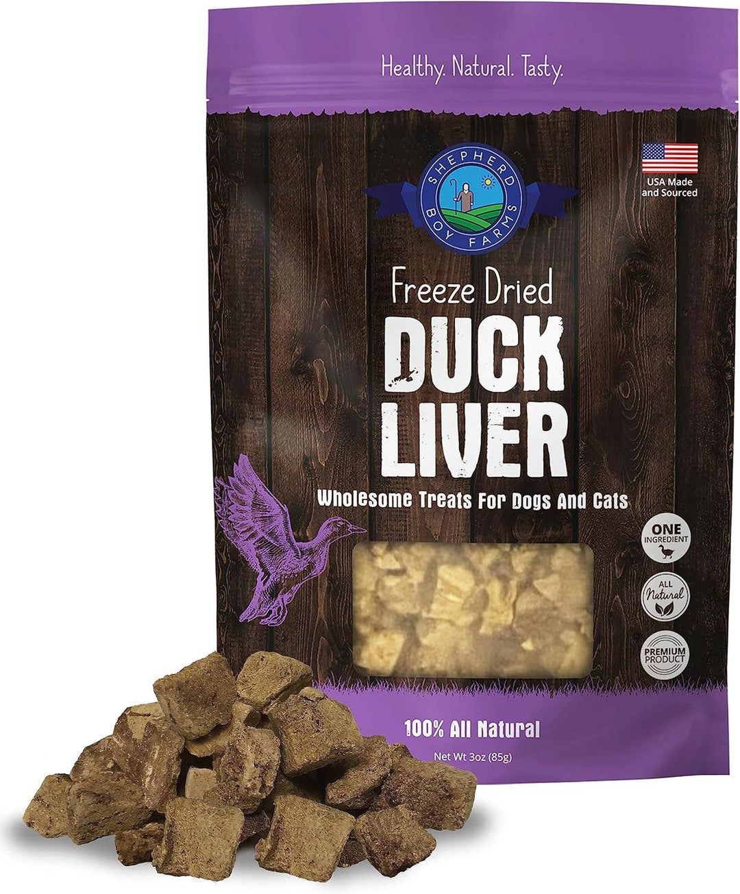 Freeze Dried Duck Liver: 3oz