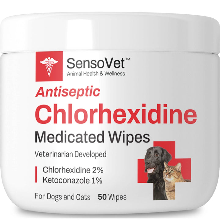 SensoVet Antiseptic Chlorhex Wipes 50ct