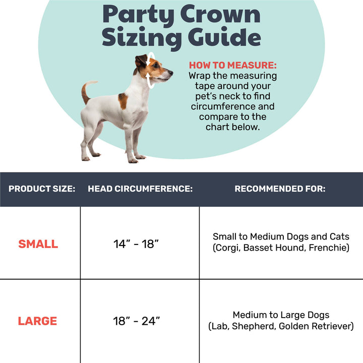 Party Crown Blue with SnugFit®: Small