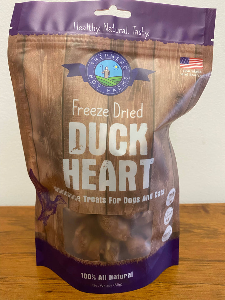 Freeze Dried Duck Heart: 3oz