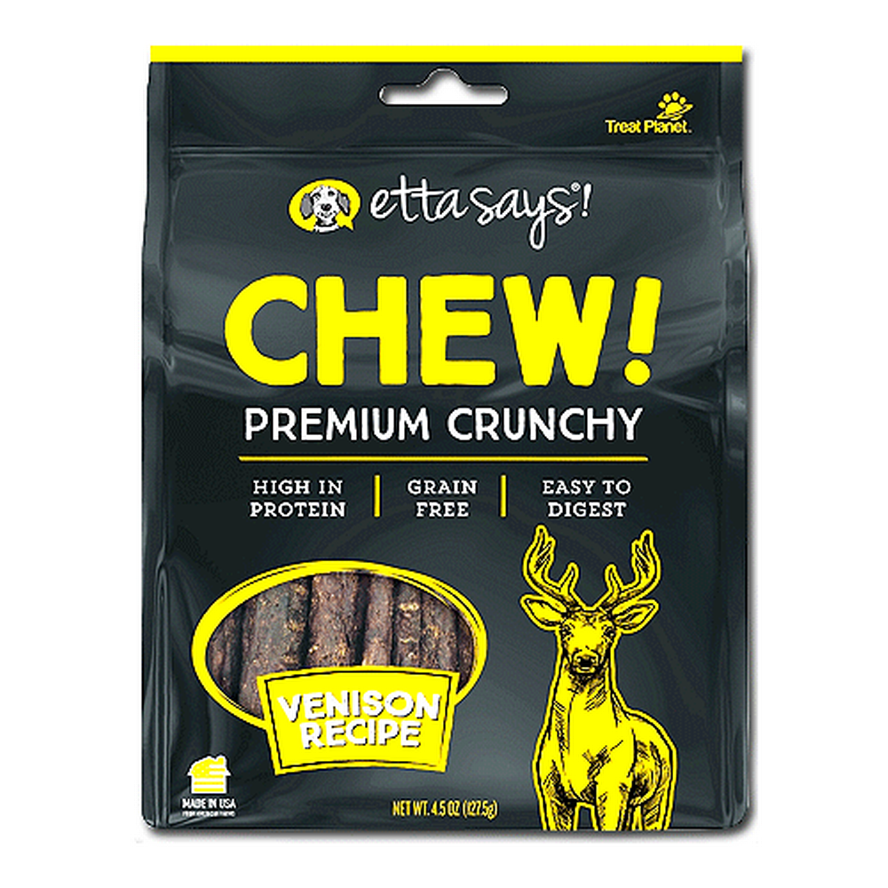 Etta Says! Chew! Crunchy Chews Venison 4.5oz