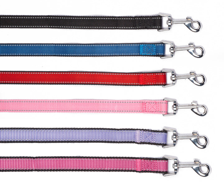 Reflective Poly Leash: Pink / 3/8"