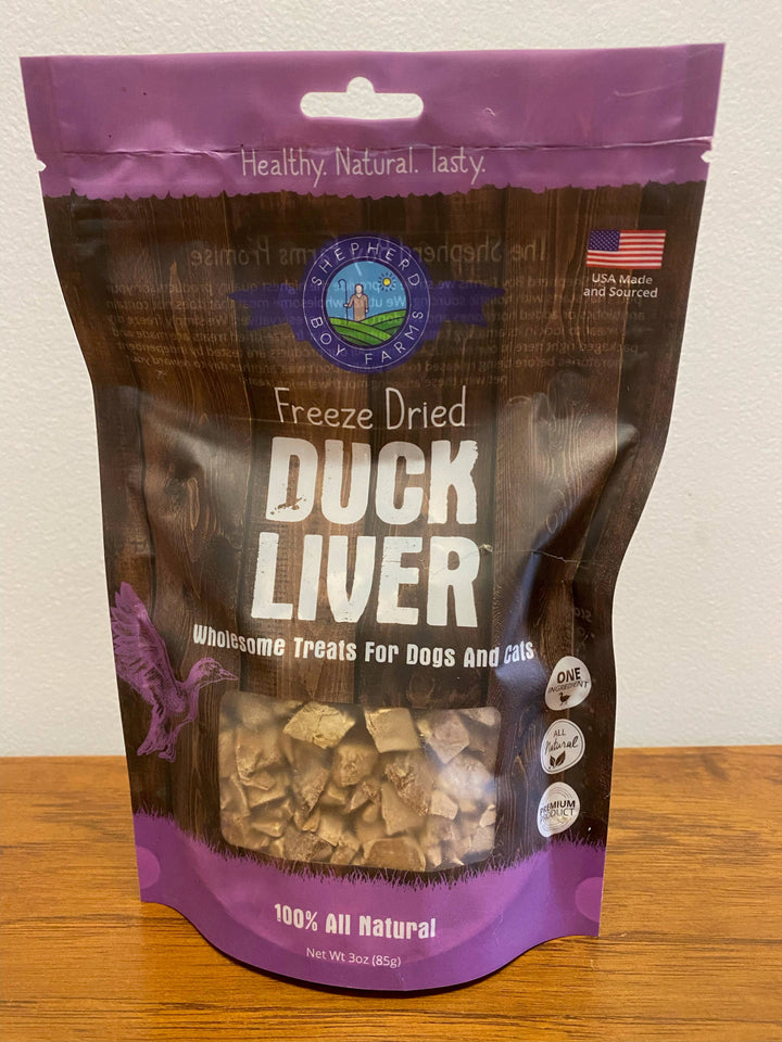 Freeze Dried Duck Liver: 3oz