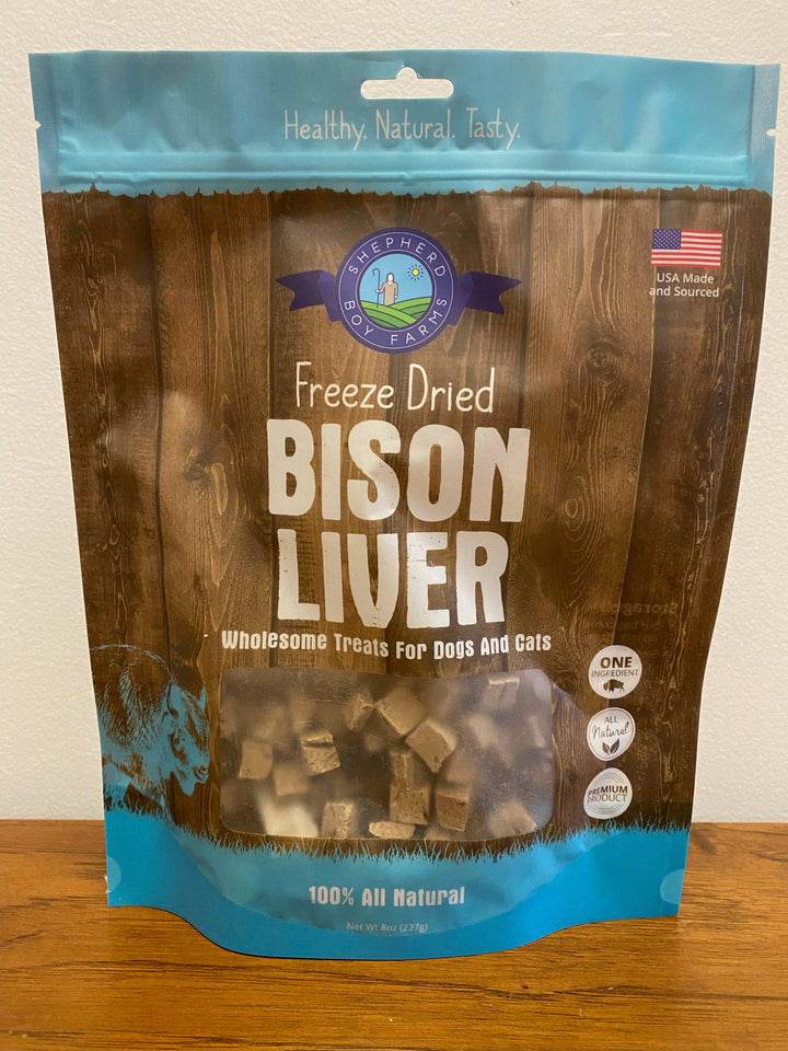 Freeze Dried Bison Liver Treats: 3oz