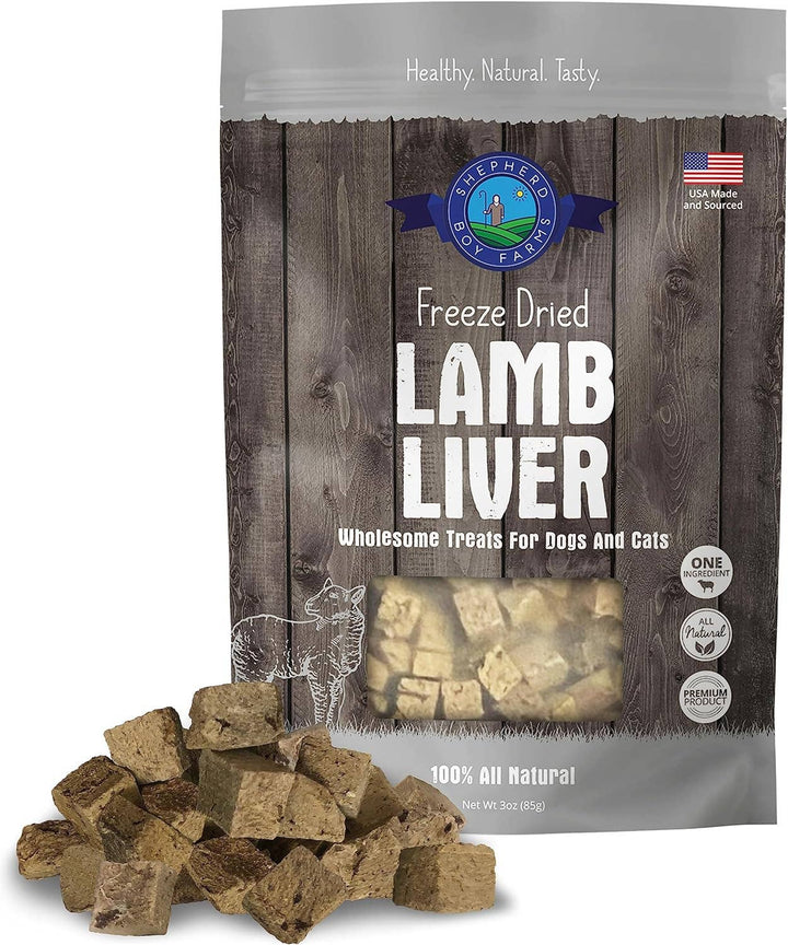 Freeze Dried Lamb Liver Treats: 3oz