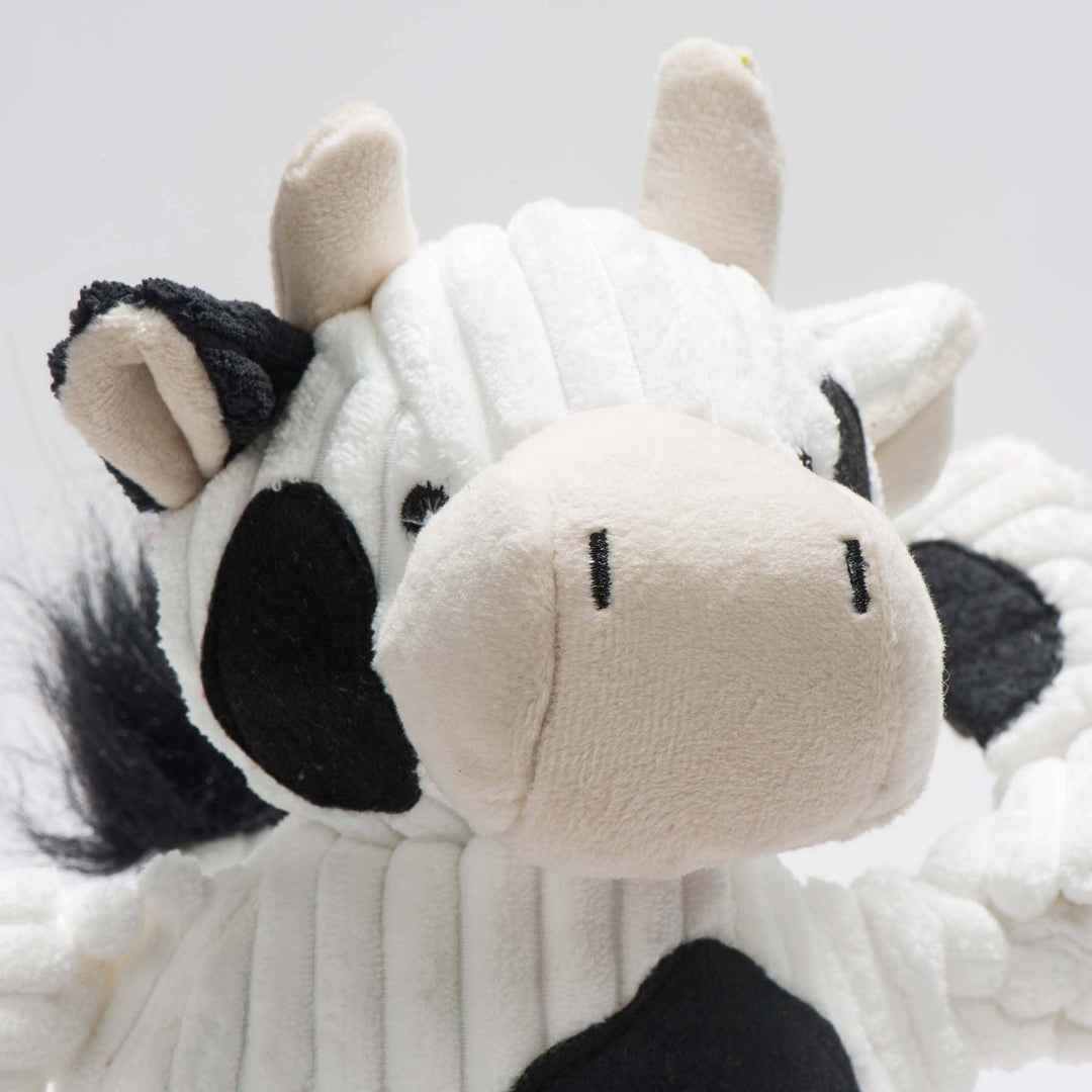 Huggle Hounds Dottie Cow Knottie Plush Large