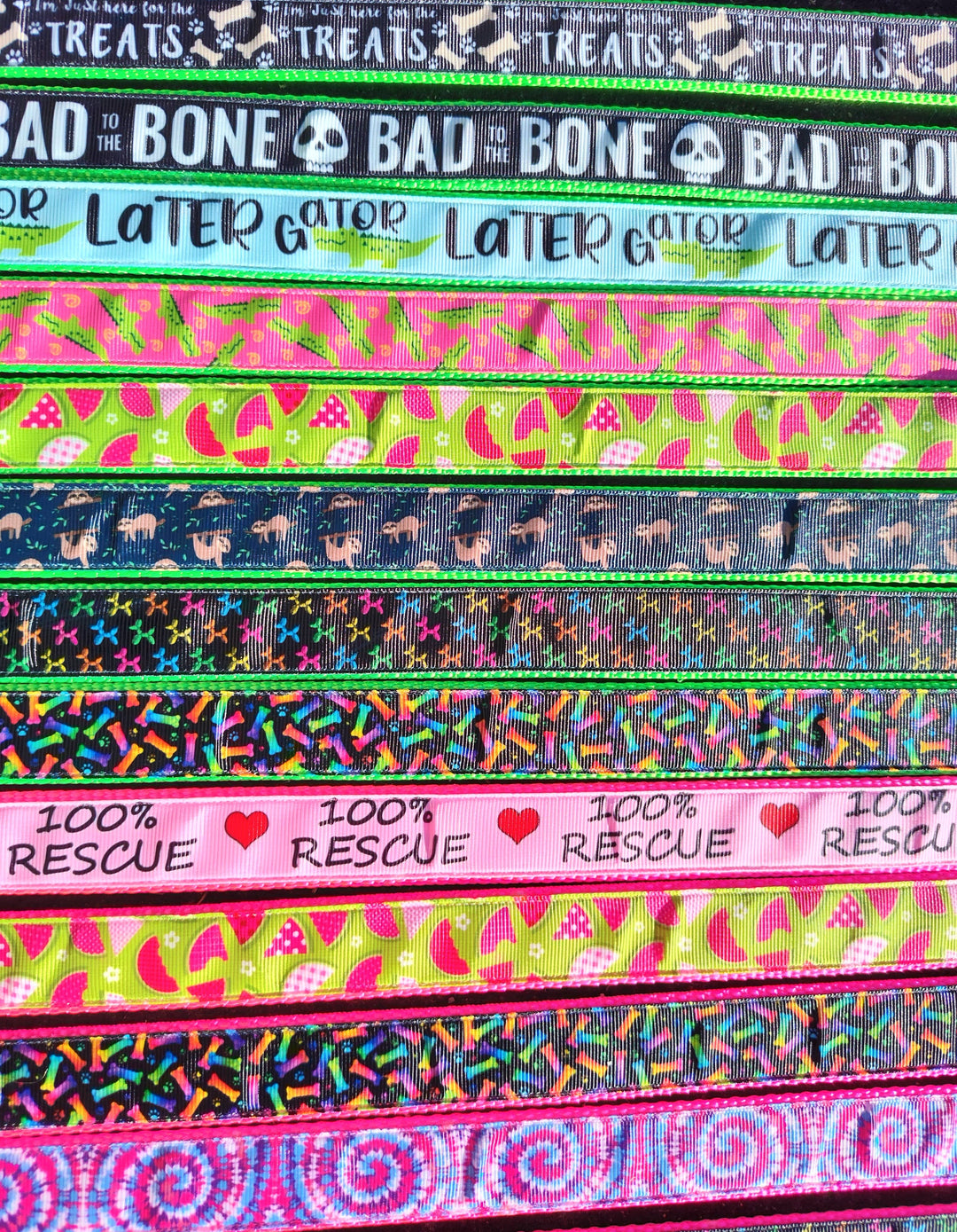 Doot's Mixed Nylon Dog Collars 30 pc  Bulk & Free Samples