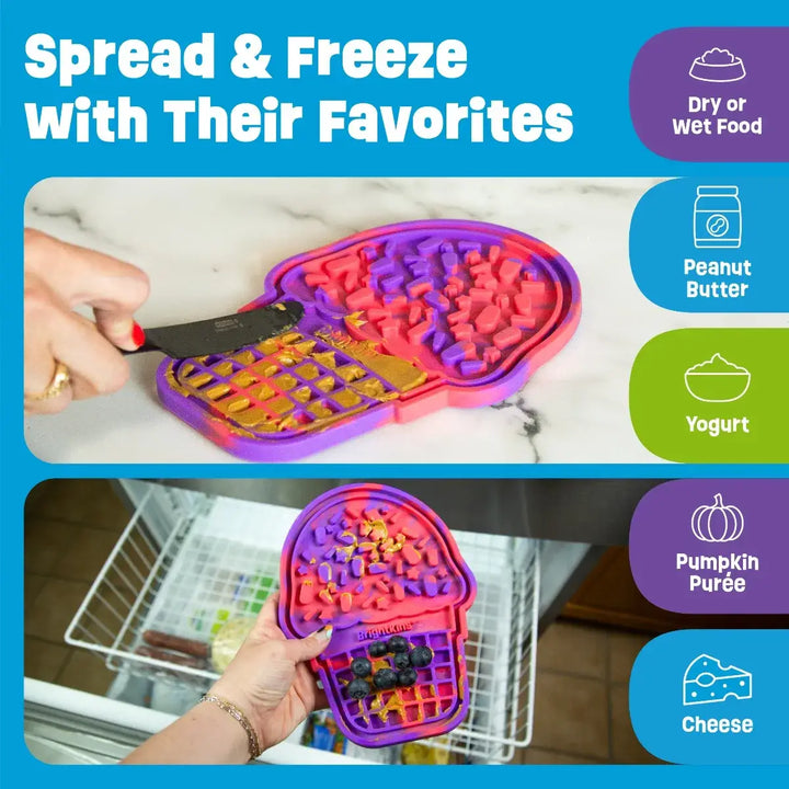 Brightkins™ Tie Dye Ice Cream Lick Mat