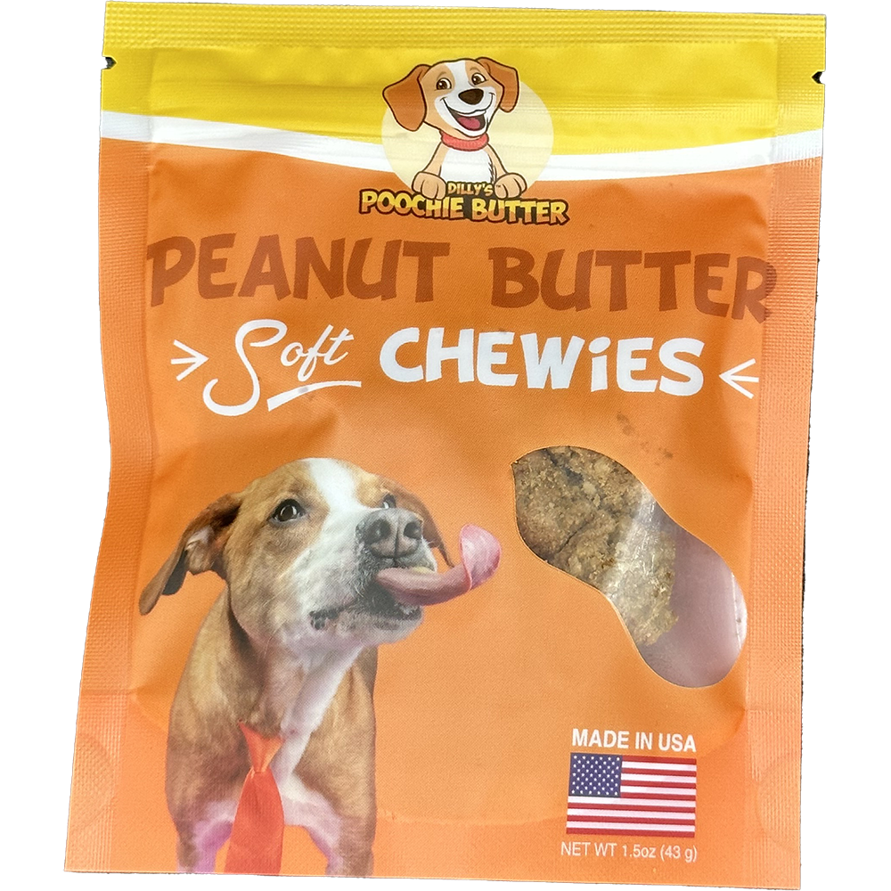 Peanut Butter Soft Chewy Dog Treats: 8oz