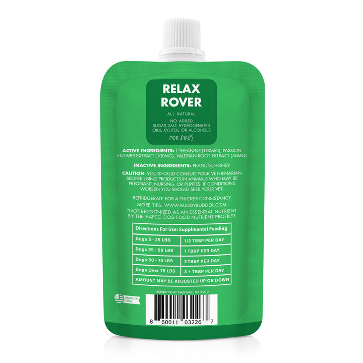 Relax Rover Buddy Budder 12pk  ( 4oz Squeeze Packs) 
