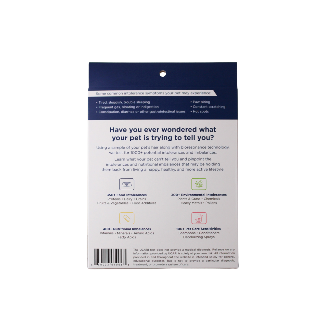 UCARI PET Intolerance Test