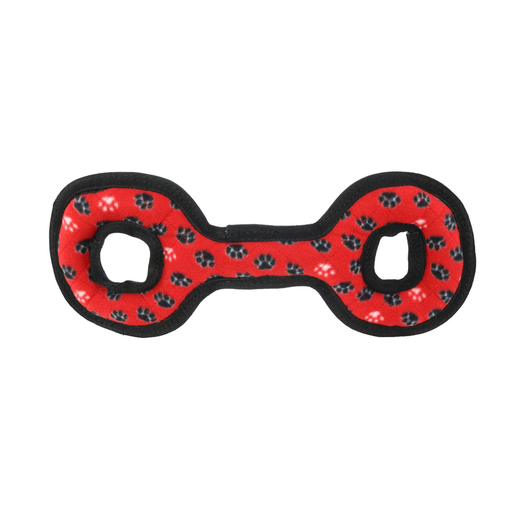 Tuffy Medium Tug-O-War - Red Paw, Squeaky Dog Toy