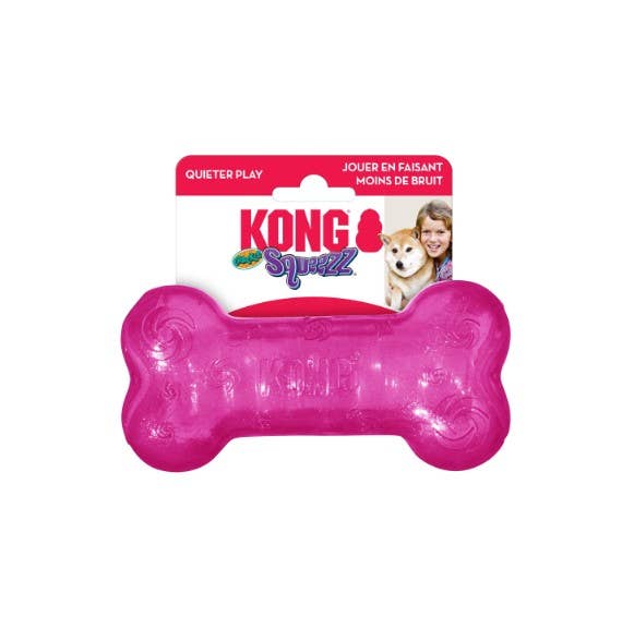 KONG® Squeezz® Crackle Bone