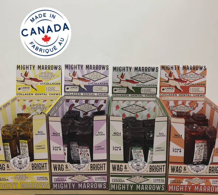 Mighty Marrows Collagen Dental Chew - Spirulina Beef - SM/LG: Large