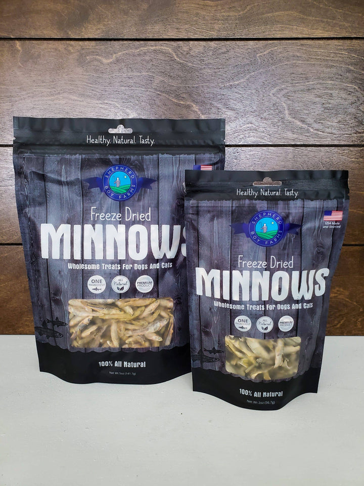 Freeze Dried Minnow Treats: 2oz