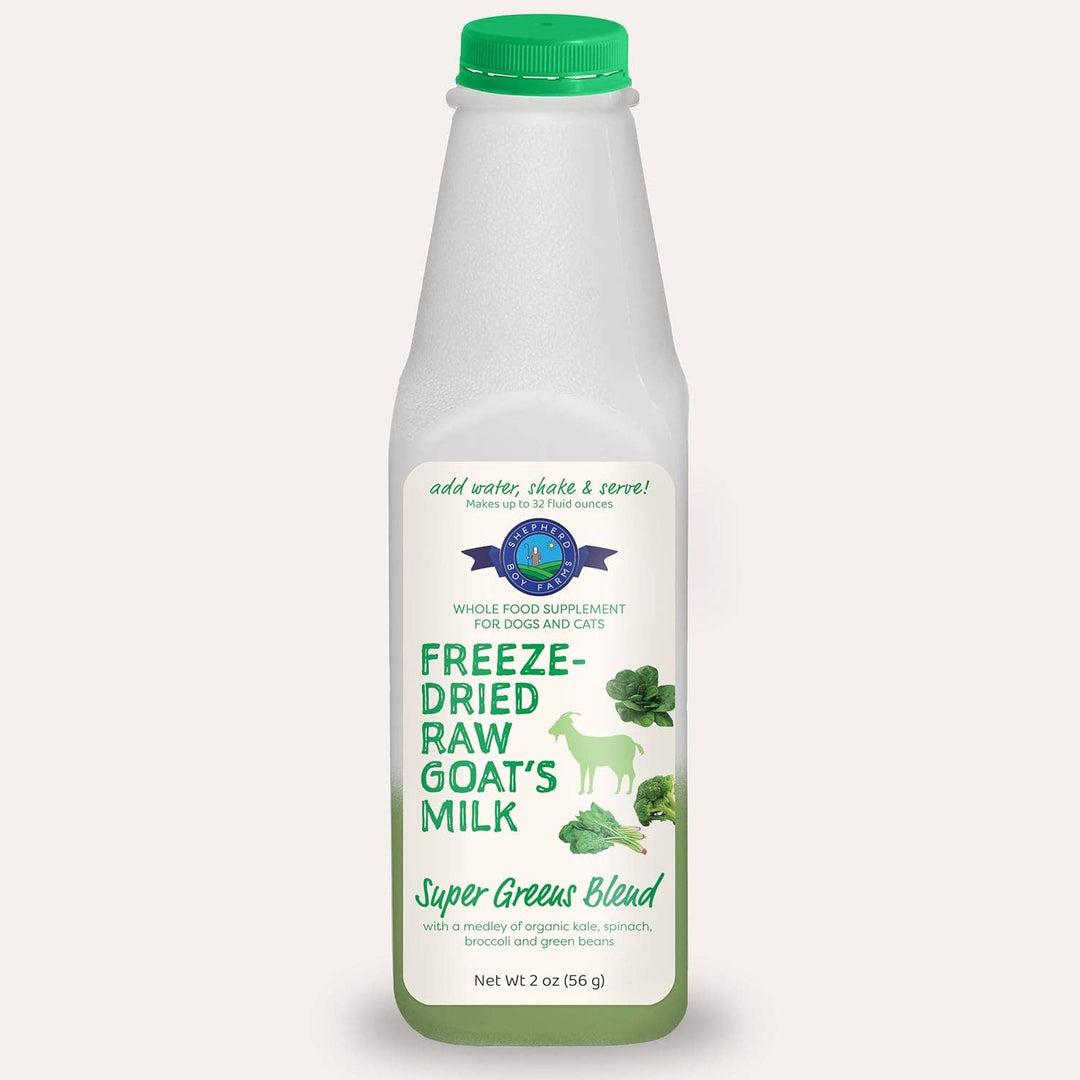 Freeze-Dried Raw Goat Milk Topper- Super Greens
