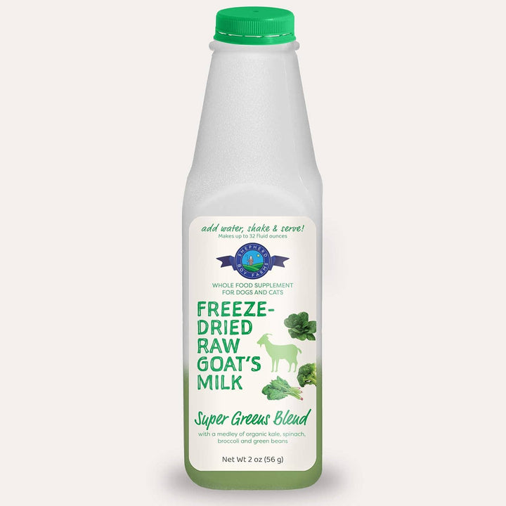 Freeze-Dried Raw Goat Milk Topper- Super Greens