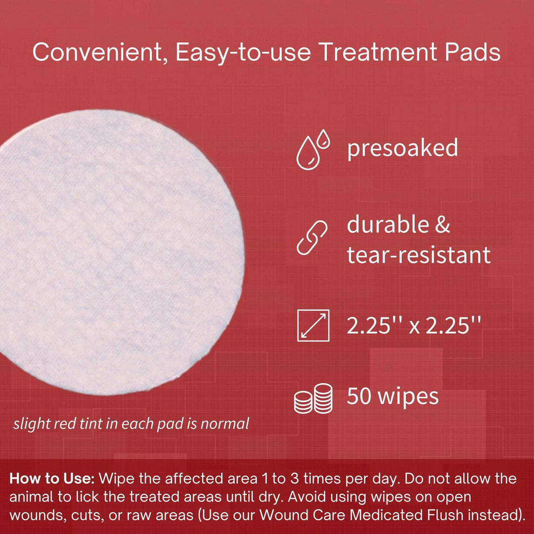 SensoVet Antiseptic Chlorhex Wipes 50ct