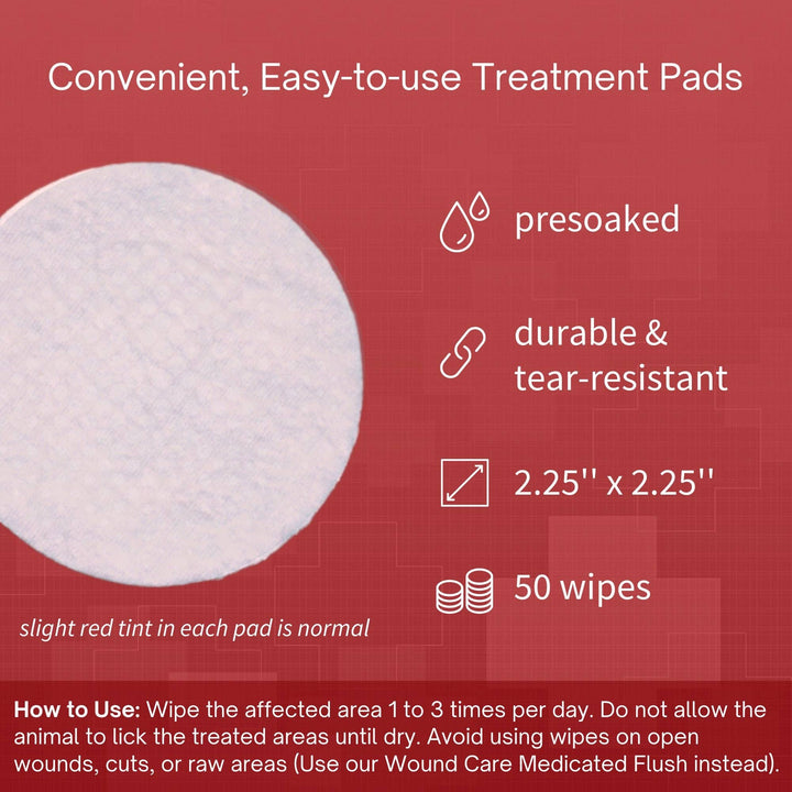 SensoVet Antiseptic Chlorhex Wipes 50ct