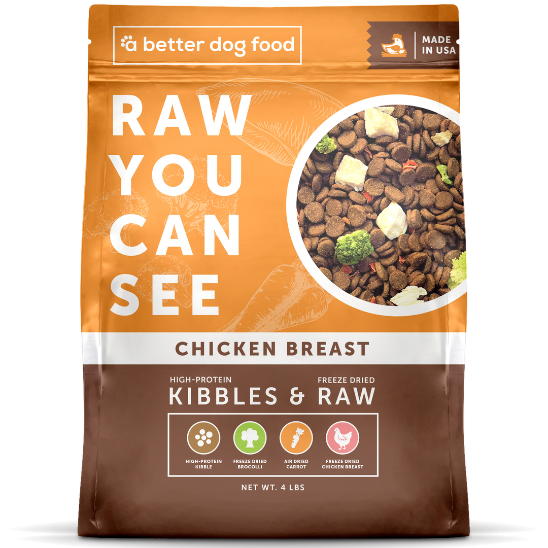 A Better Dog Food Chicken - Raw You Can See - 4lb