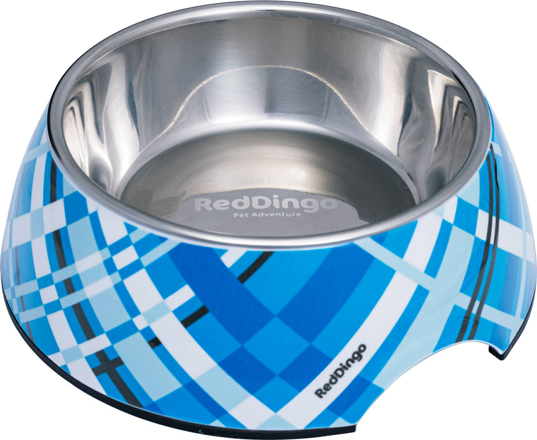 Flanno Turquoise 2-in-1 Melamine Pet Bowl Large